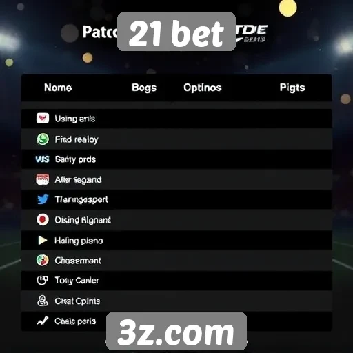 Métodos de pagamento aceitos na 21 bet